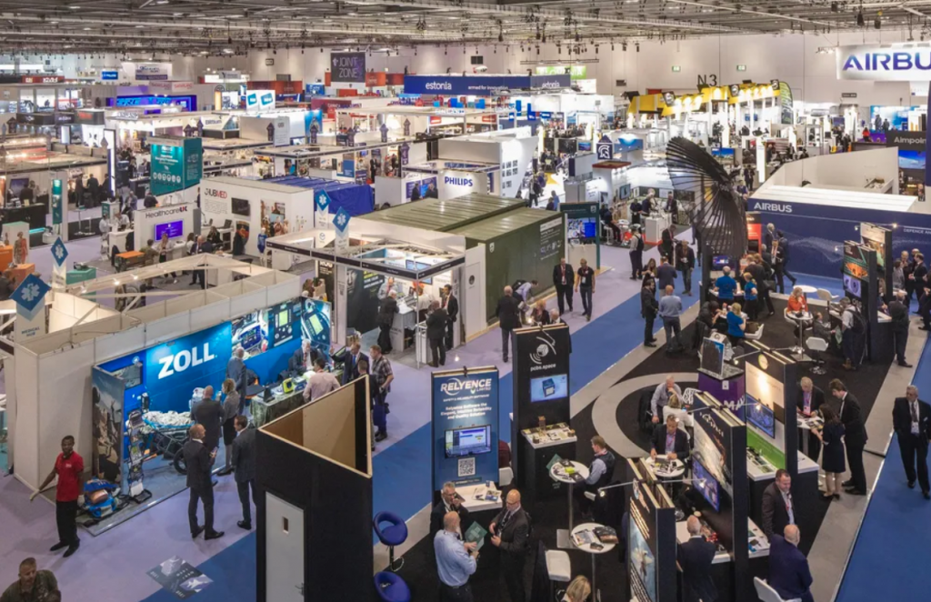 View of exhibition hall for DSEI