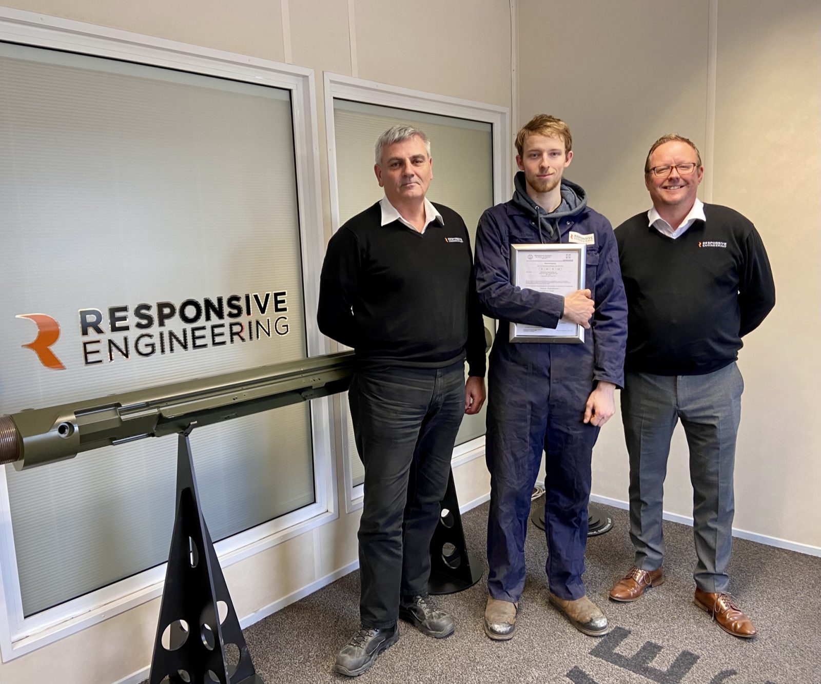 Recent German welding accreditation broadens Responsive Engineering’s