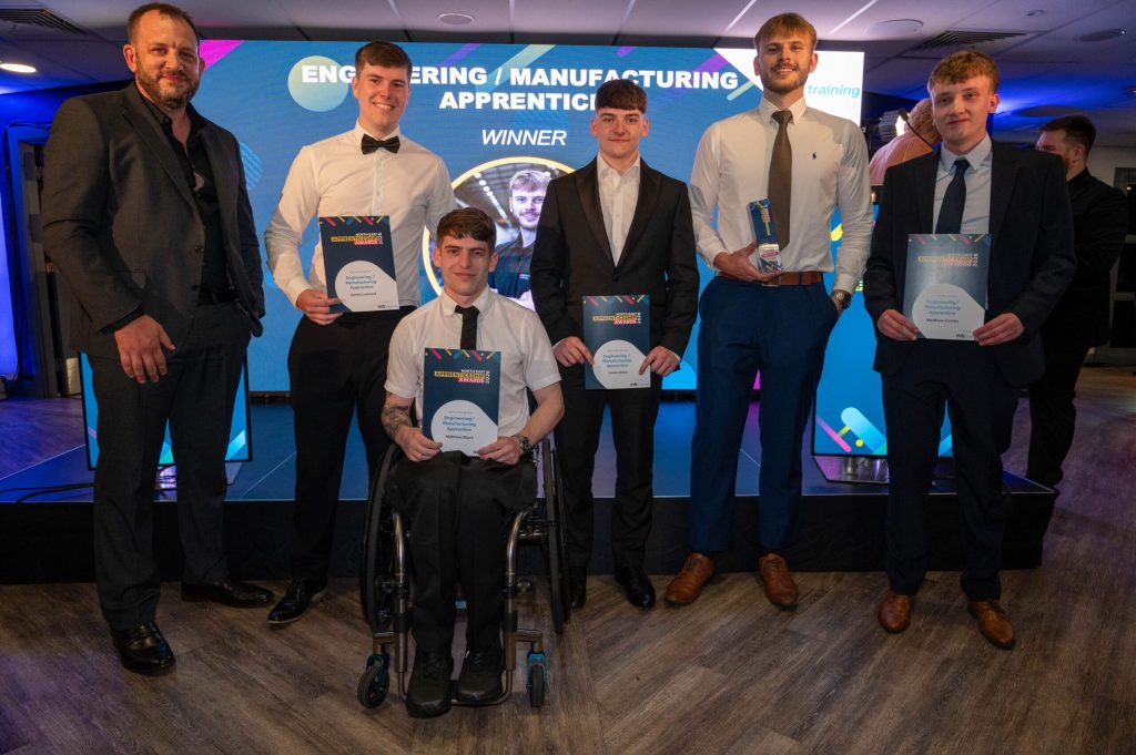 Matthew Coates (far right) was a finalist