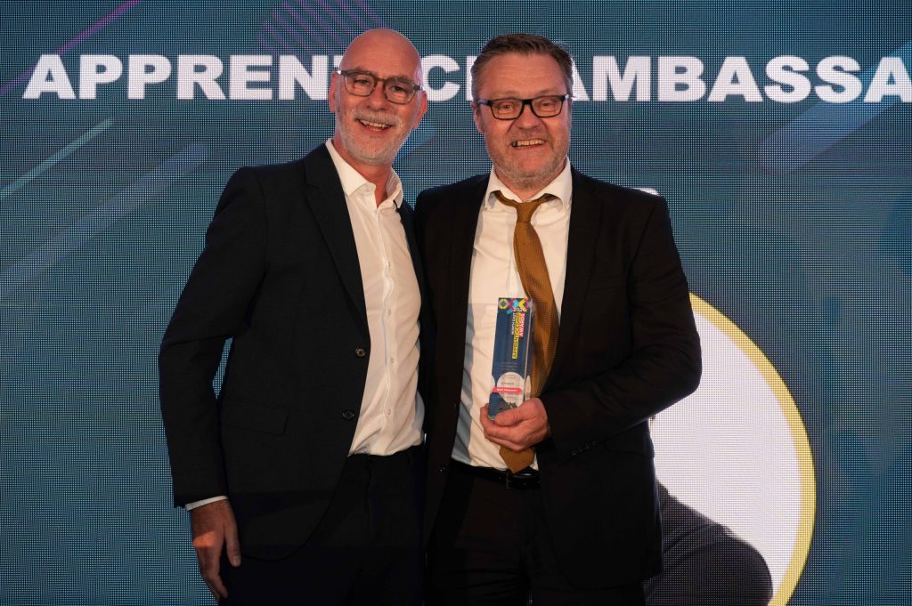 Neil Mawson (right) was named Apprentice Ambassador